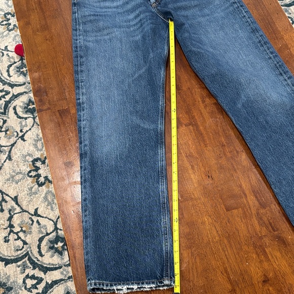 Agolde women’s Dark Blue Straight Jeans - Picture 8 of 12